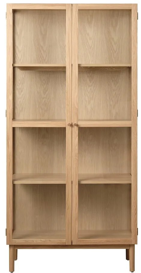 Witryna z litego drewna dębowego 190x90 cm Elba – Unique Furniture