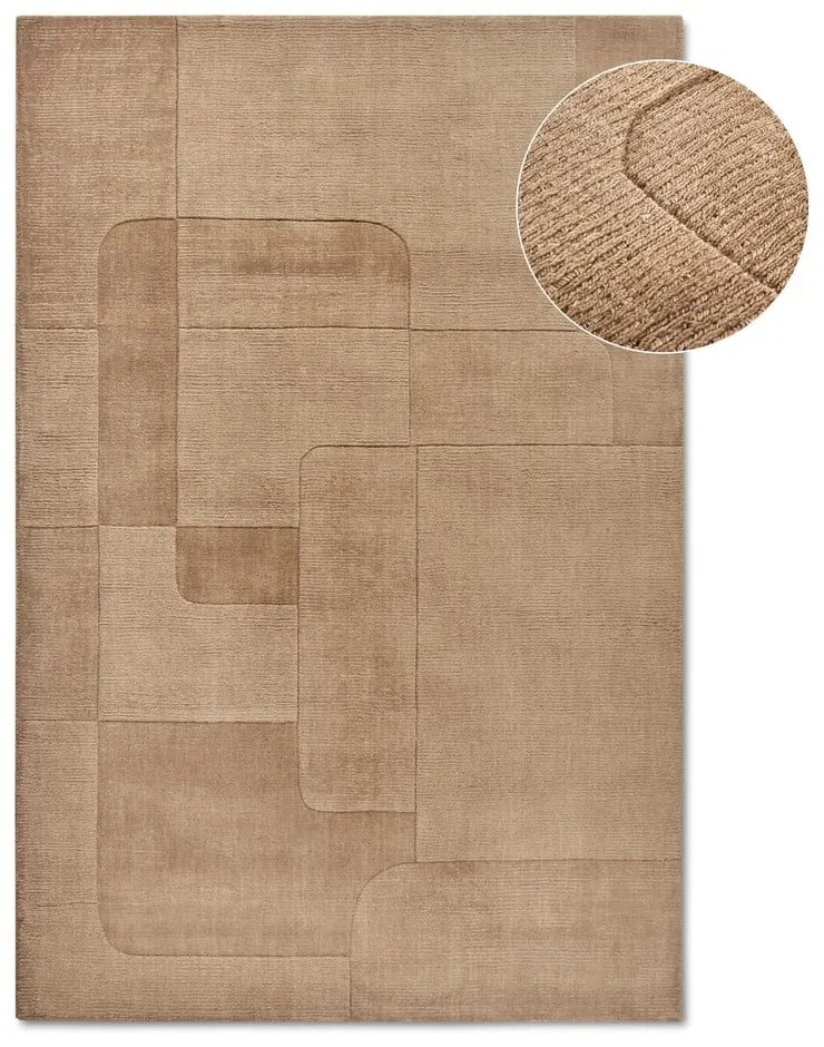 Beżowy wełniany dywan tkany ręcznie 120x170 cm Charlotte – Villeroy&amp;Boch