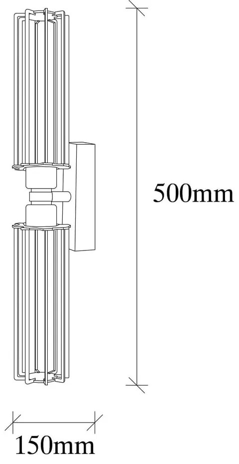Kinkiet w czarno złotym kolorze ø 8 cm Fellini – Opviq lights