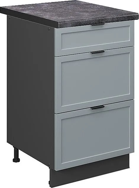 Szafka dolna do kuchni jasnoniebiesko-szary 50x60x82 fame-line