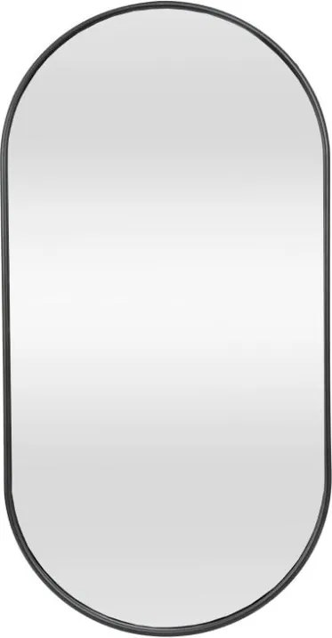 Lustro Elipsa 100x50cm czarne GX06 ścienne owalne łazienkowe do salonu sypialni loftowe Industrialne minimalistyczne