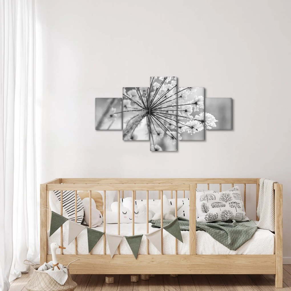 Obraz - Kwiat w zimie (125x70 cm)