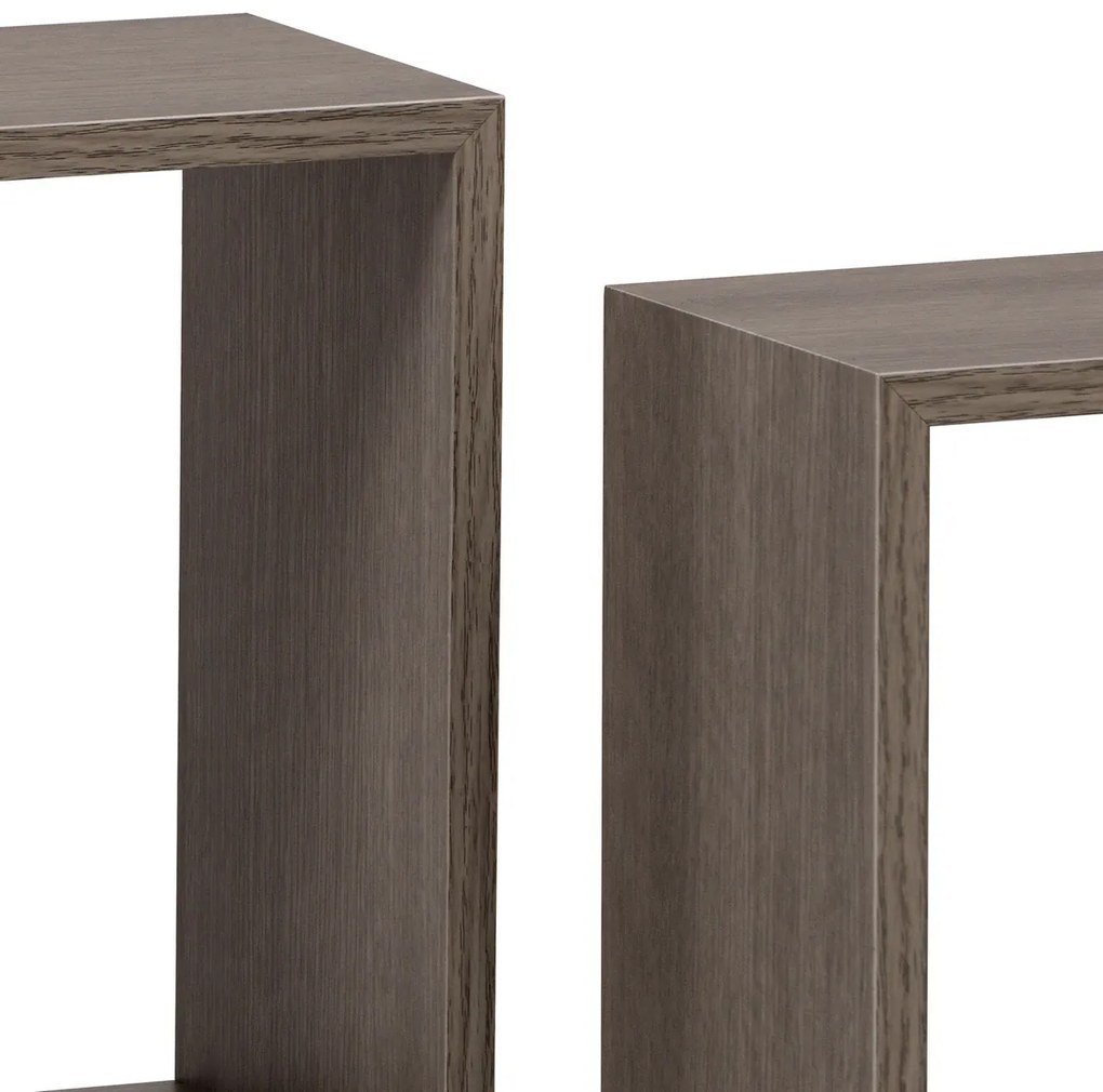 Zestaw półek ściennych P-008, dąb sonoma ciemny, 3 szt.
