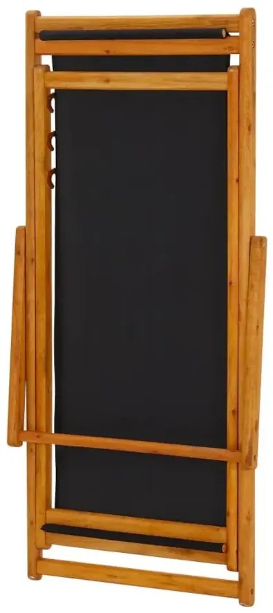 Regulowany leżak w kolorze czarnym - Celesta