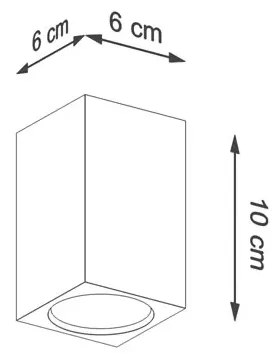 Skandynawski geometryczny plafon - S477 Berello