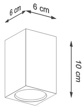 Skandynawski geometryczny plafon - S477 D3-C84