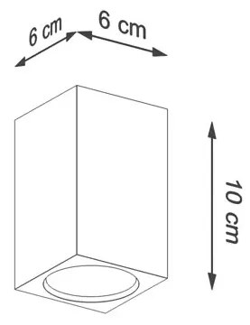 Skandynawski geometryczny plafon - S477-Dalima