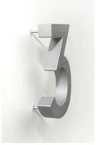 Aluminiowa litera a, 3D, powłoka szlifowana