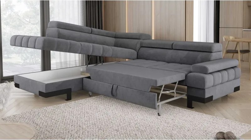 Narożnik SELVA L z funkcją spania i pojemnikiem SALVADOR 15 WERSAL