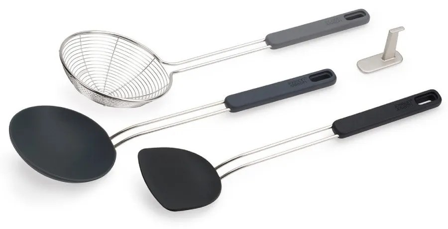 Zestaw przyborów kuchennych 3 szt. ze stali nierdzewnej Fusion Wok Set – Joseph Joseph