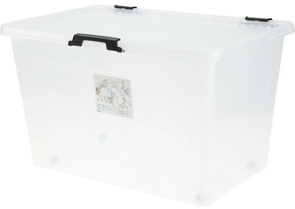 Plastikowy pojemnik do przechowywania 60 l, 60 × 40 × 35 cm