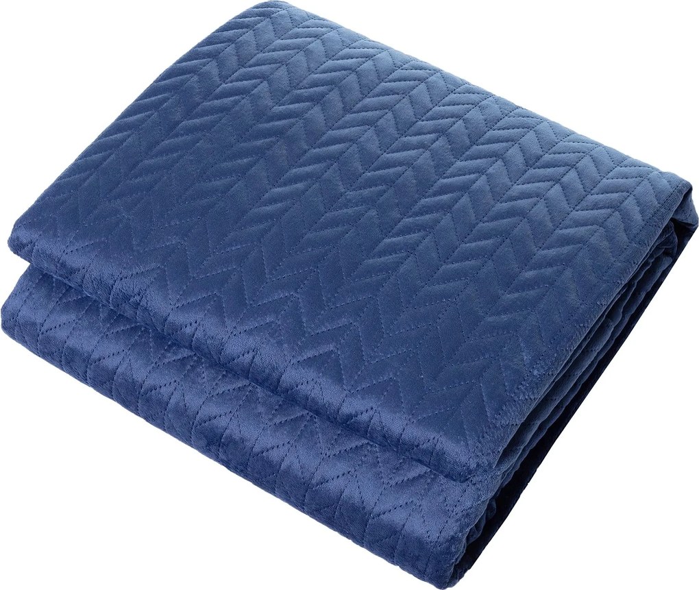 Narzuta na łóżko Silky Chic 220x240cm royal blue