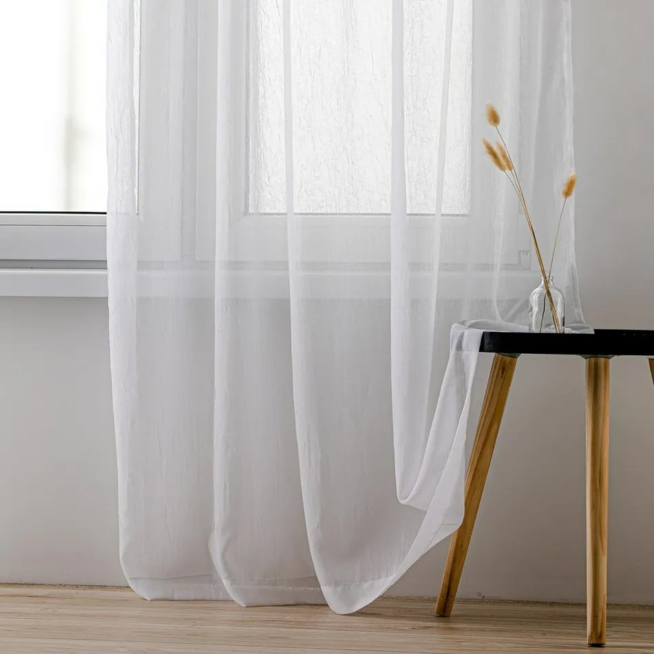Homede Firana Kresz Eyelets silver, biały, 140 x 160 cm, 140 x 160 cm