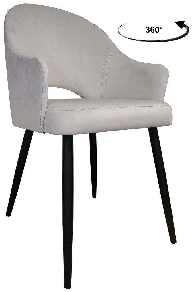 Krzesło obrotowe Velvet podstawa czarna MG39