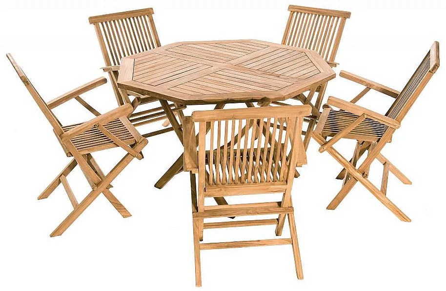 Zestaw ogrodowy teak IVORY I. 1 + 5 (poduszki GRATIS)