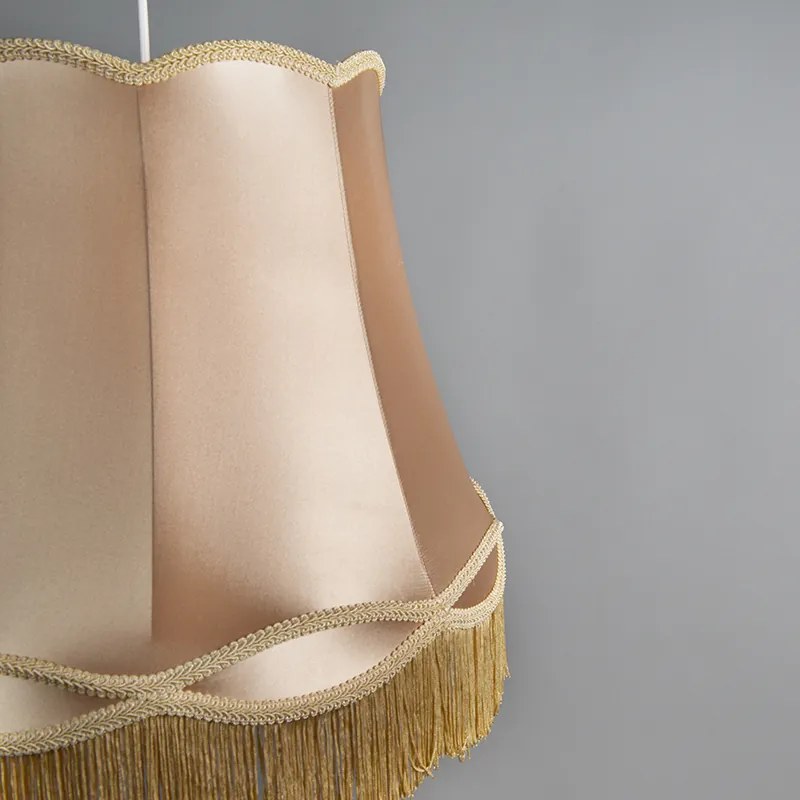 Retro lampa wisząca złota 45 cm - Granny Retro Oswietlenie wewnetrzne
