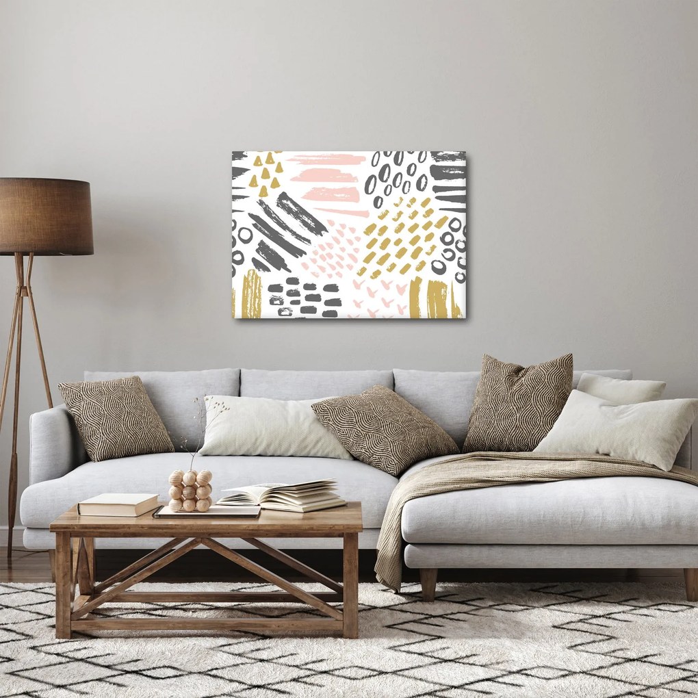 Obraz - Uderzenia abstrakcyjne (70x50 cm)