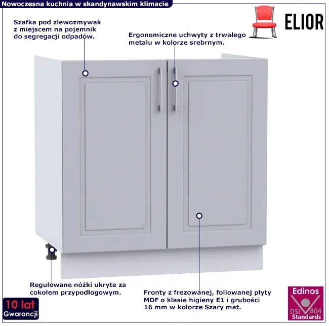 Szafka kuchenna pod zlew 80 cm - Akia 15X