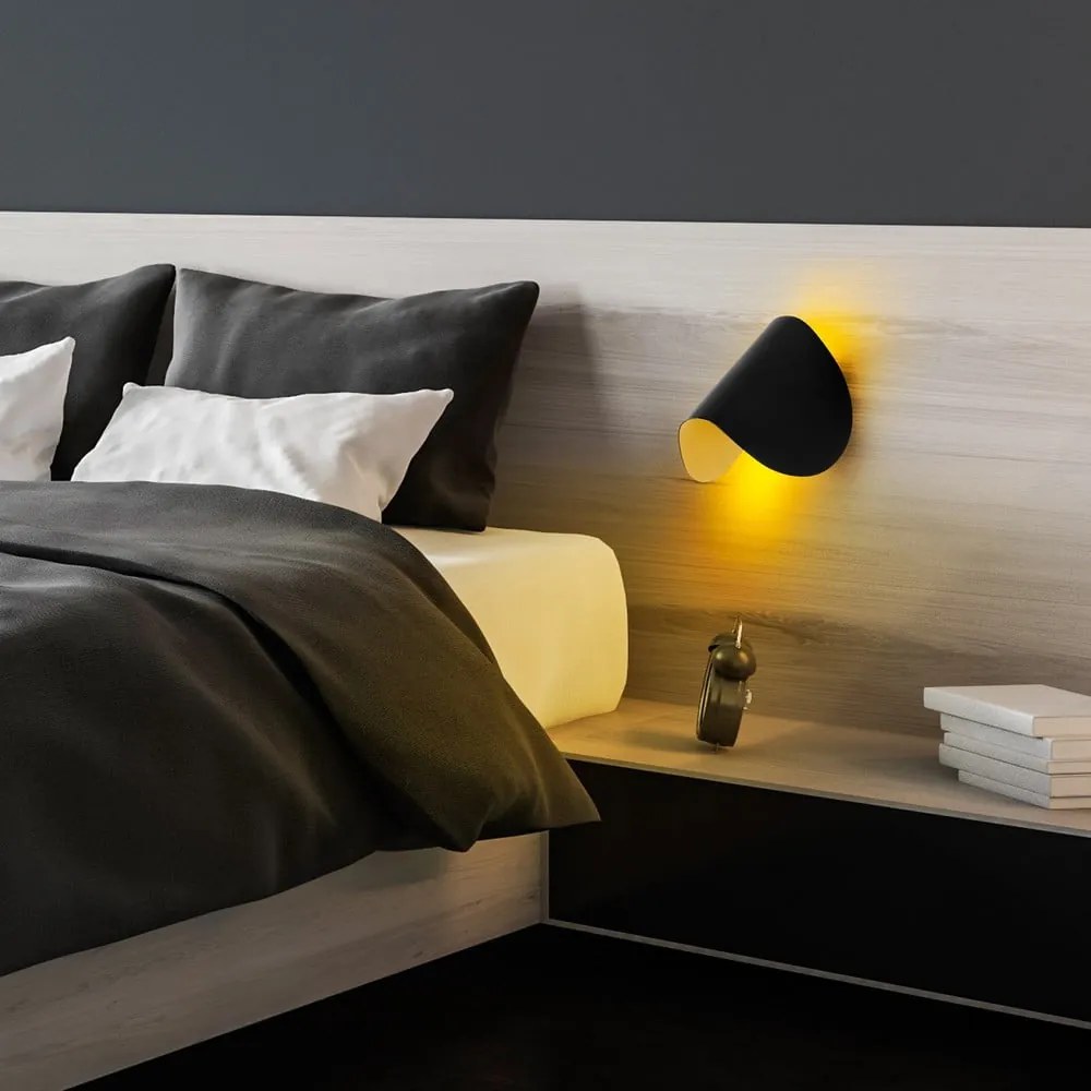 Czarny kinkiet LED Heybe – Opviq lights