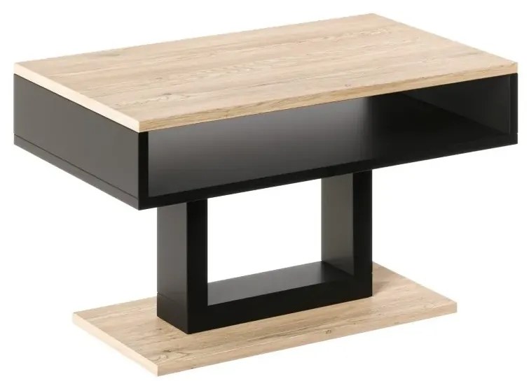 Ława TILO 100x60 dąb cremona torro/czarna ENDO