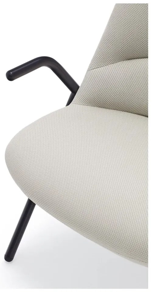 Biały fotel Teulat Dins, wys. 114 cm
