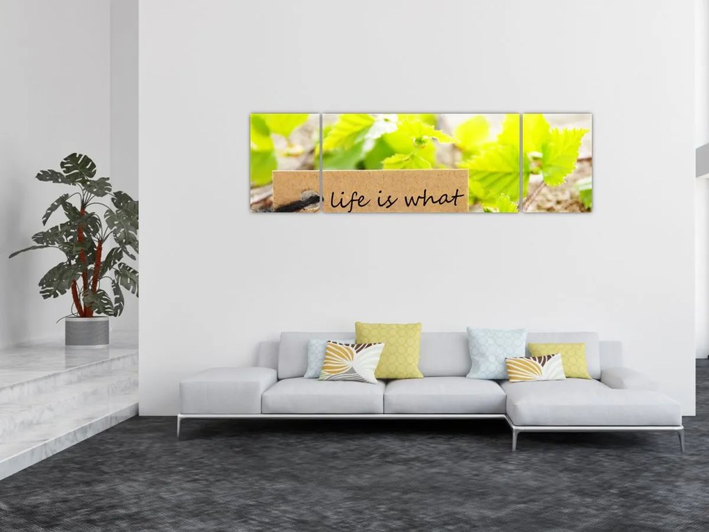 Obraz - Cytat (170x50 cm)