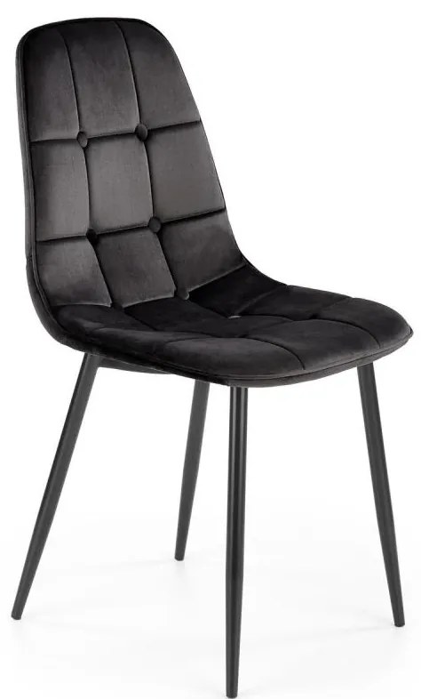 Krzesło do jadalni KINDREL 1 szt. czarne