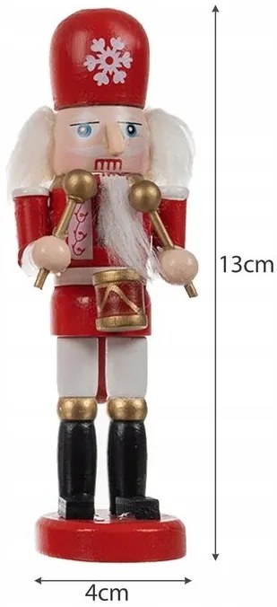 Ozdoby świąteczne NUTCRACKER zestaw 5 szt., kolorowe