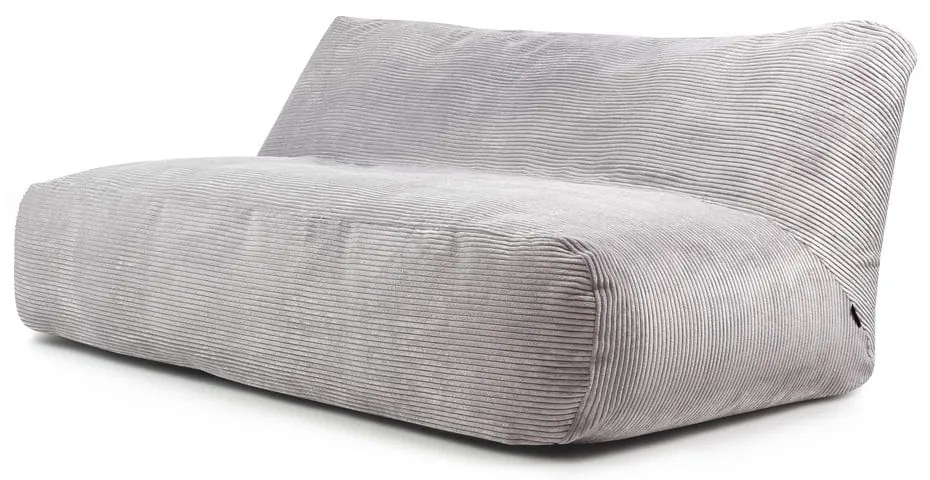 Jasnoszary sztruksowy worek do siedzenia Sofa Tube 190 – SLOWDOWN