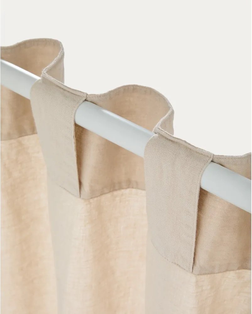 Beżowa bawełniana zasłona 140x270 cm Nolira – Kave Home