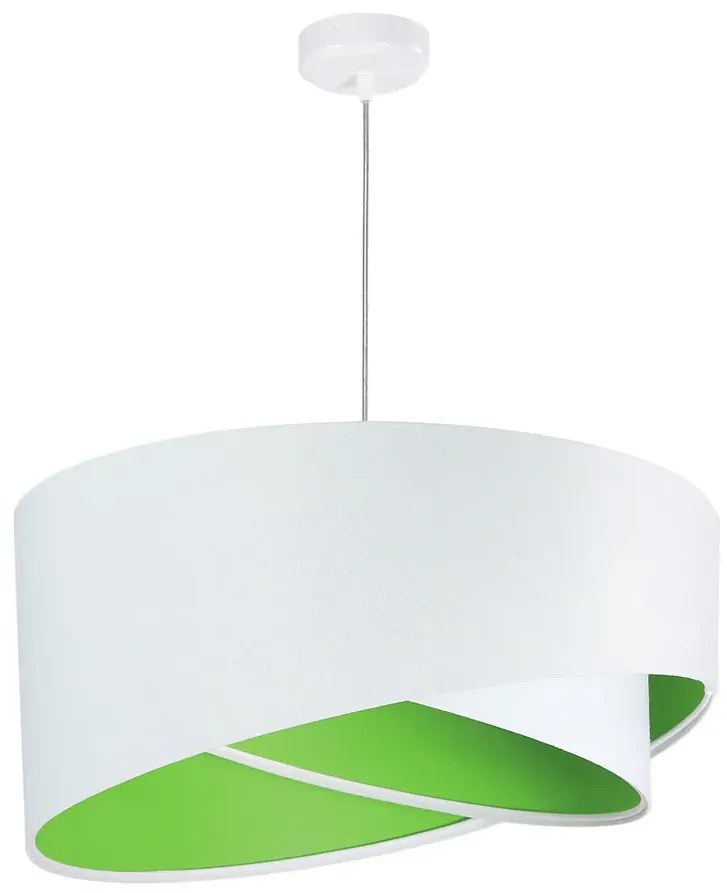 Biało-zielona elegancka lampa wisząca - 3X EX990 D2-B33