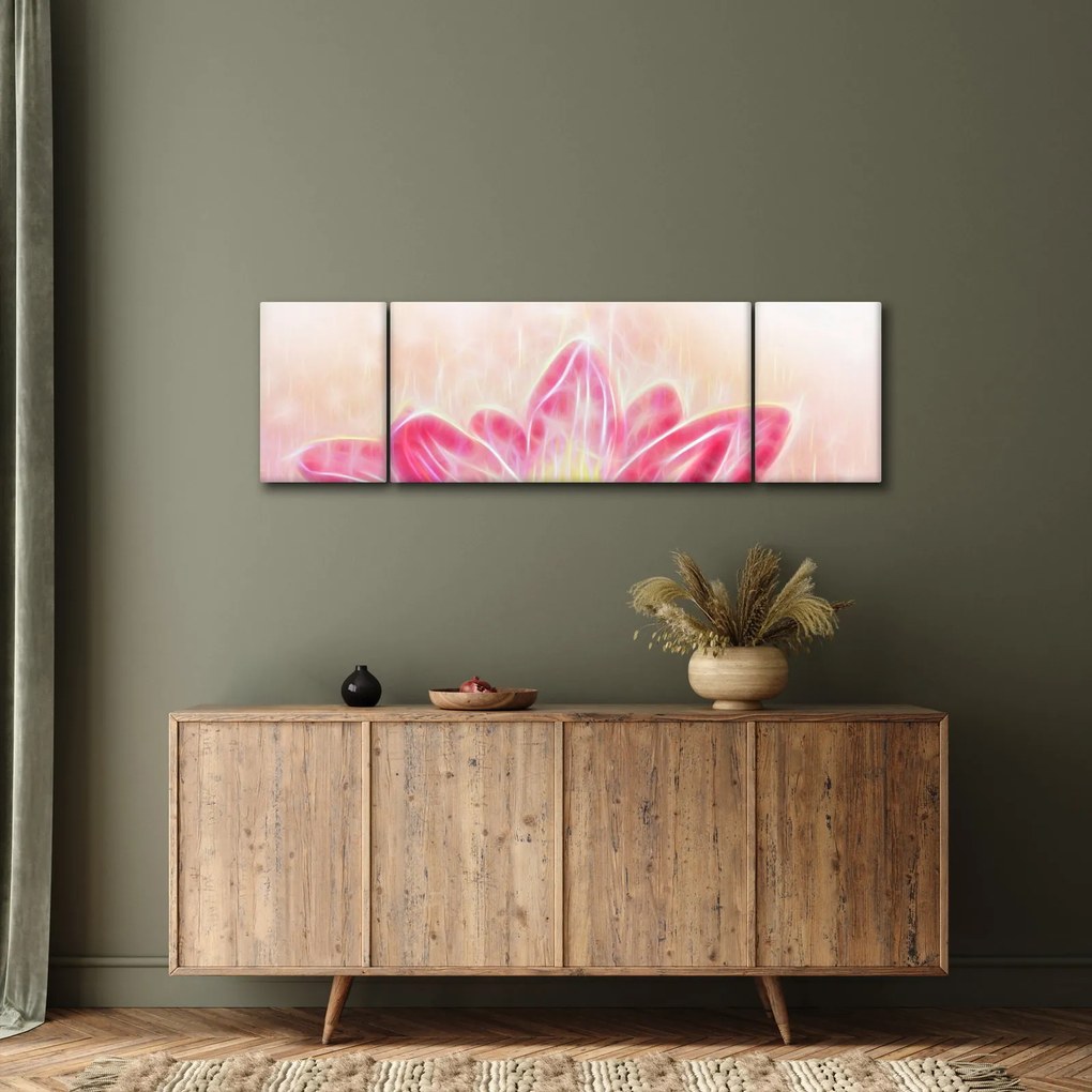 Obraz kwiatu lotosu (170x50 cm)