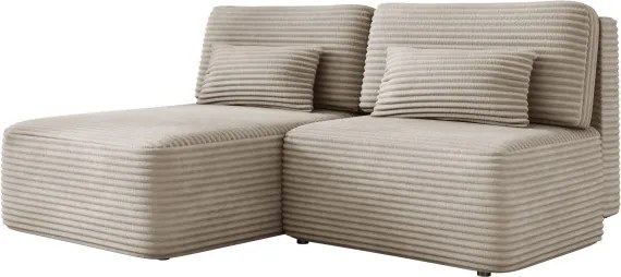 Narożnik TILIA wolnostojący układ L strona Lewa z funkcją spania w tkaninie Tilia 11