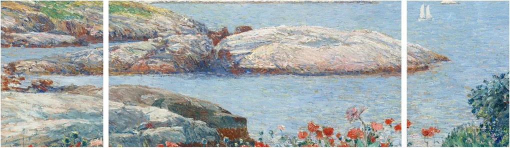 Obraz - Childe Hassam, Poppies, Isles of Shoals, reprodukcje (170x50 cm)