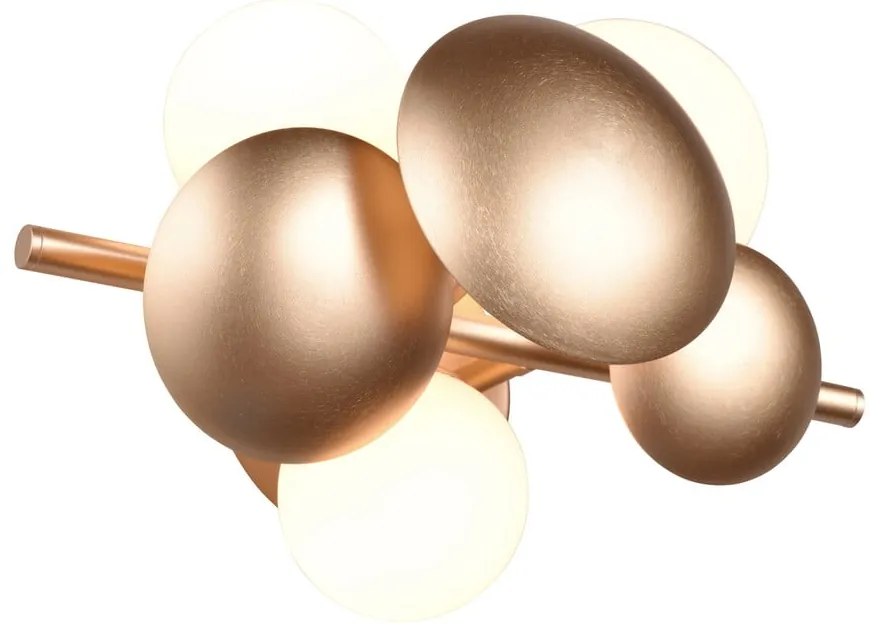 Kinkiet w biało-złotym kolorze Bubble – Trio Select