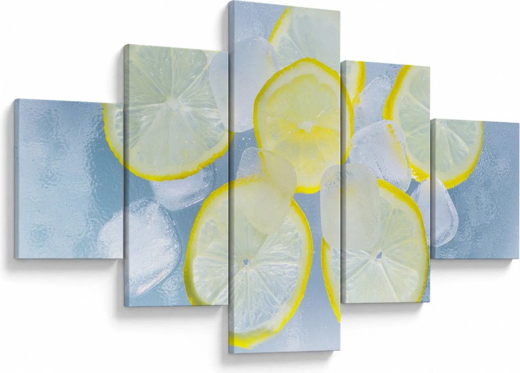 Obraz cytryn w lodzie (125x70 cm)