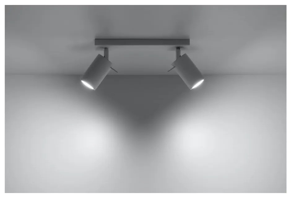 Biała lampa sufitowa Sollux Etna