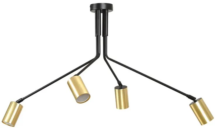 Czarna nowoczesna lampa sufitowa- 3X D060 W1-R78