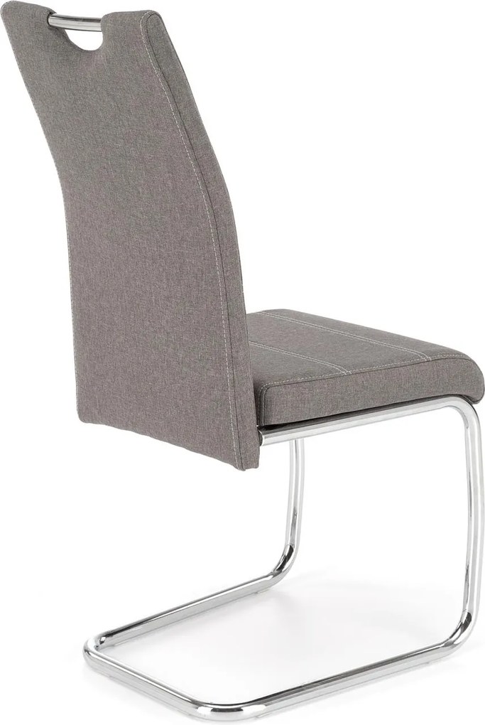 Tapicerowane krzesło do jadalni na płozach K349