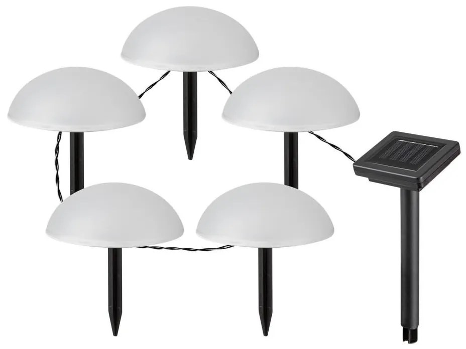 Rabalux 77008 - LED Oświetlenie solarne TREPPIO 5xLED/0,2W/1,2V IP44