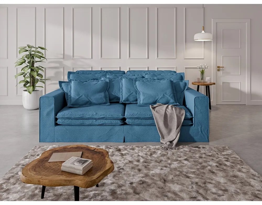 Niebieska sofa 236 cm Nora – Ropez