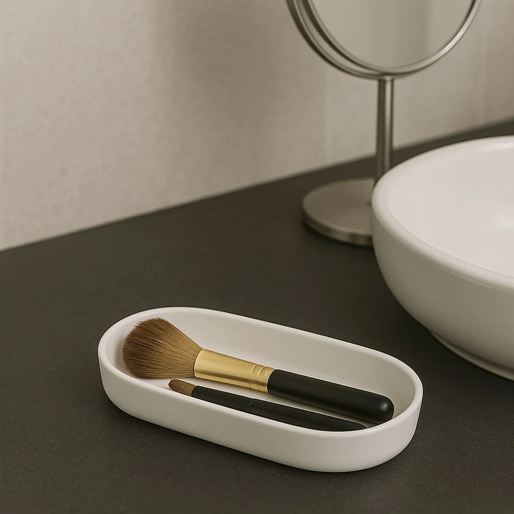 Podstawka łazienkowa na akcesoria COCON, ceramiczna