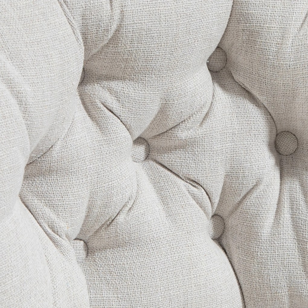 HOMCOM Krzesło biurowe bez podłokietników, wygodne biurowe krzesło z pikowanym siedziskiem i regulowaną wysokością, Kremowy