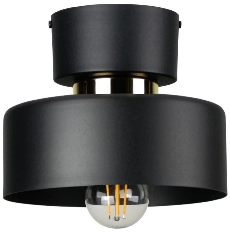 Lampa sufitowa IGNIA 1xE27/60W/230V czarna/złota
