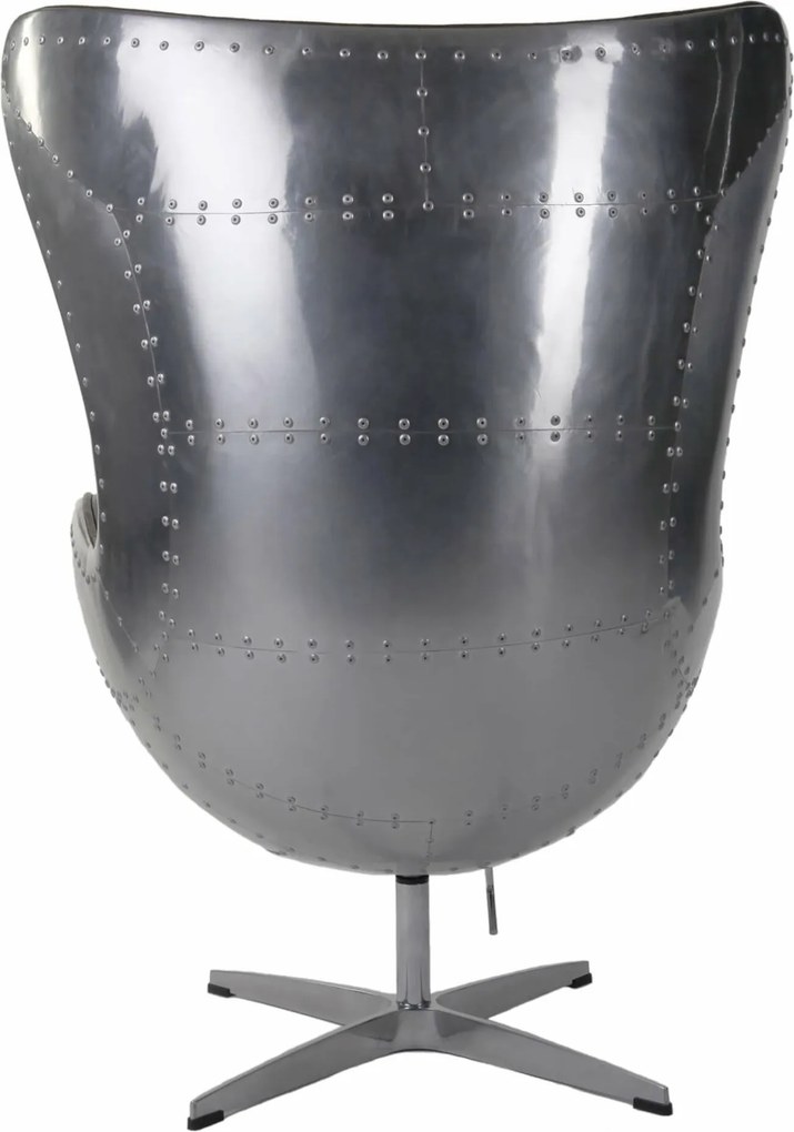 Designerski fotel z ekoskóry Jajo insp. Egg PU