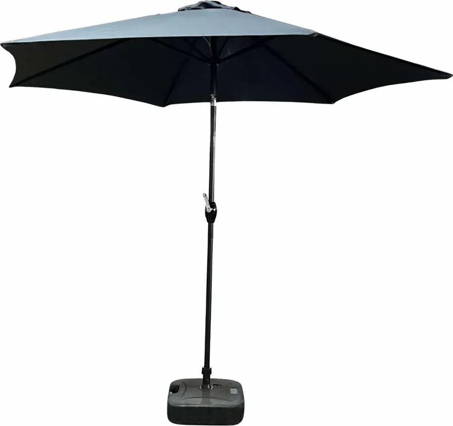 Ciemnoszary klasyczny parasol do ogrodu F1-R99