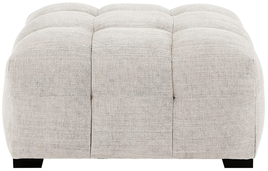 Puf z beżową melanżową tapicerką - DILOME Pascala Morabito