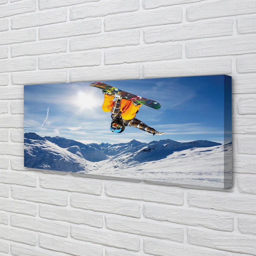 Obraz na płótnie Ekstremalny Zjazd Ze Szczytu