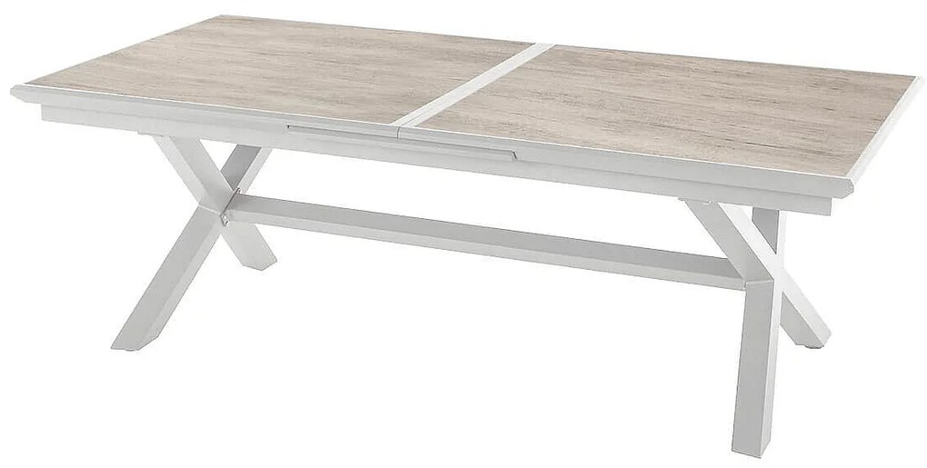 Komplet aluminiowy BERGAMO I. 1+10 (biały)