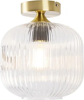 Lampa sufitowa w stylu art deco mosiądz - Karel